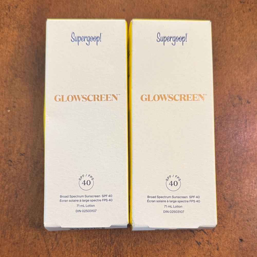 Supergoop! Glowscreen SPF 40 Sunscreen - Set of 2. Exp 07/2026